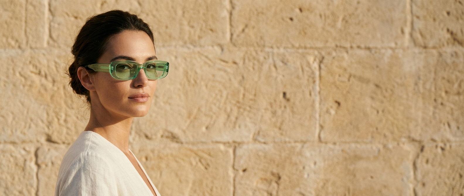 Rectangular sunglasses